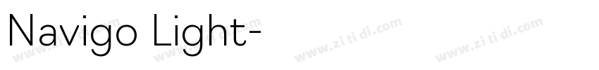 Navigo Light字体转换